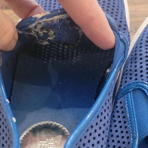 Michael Kors Women's Brett Slip-On Sneakers Suede Electrc Blue - Picture 8 of 15